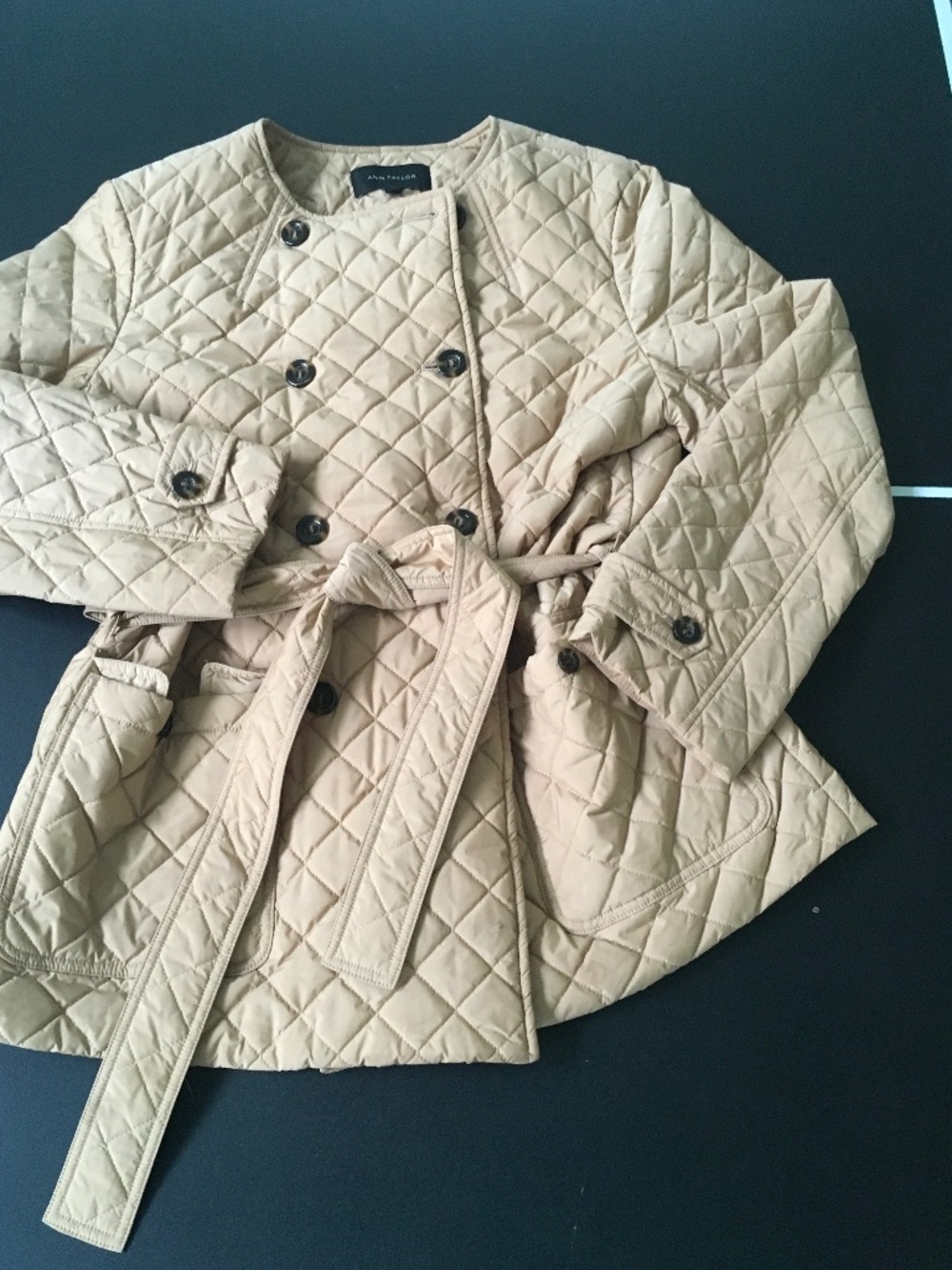 J Crew Camel Quilted Jacket